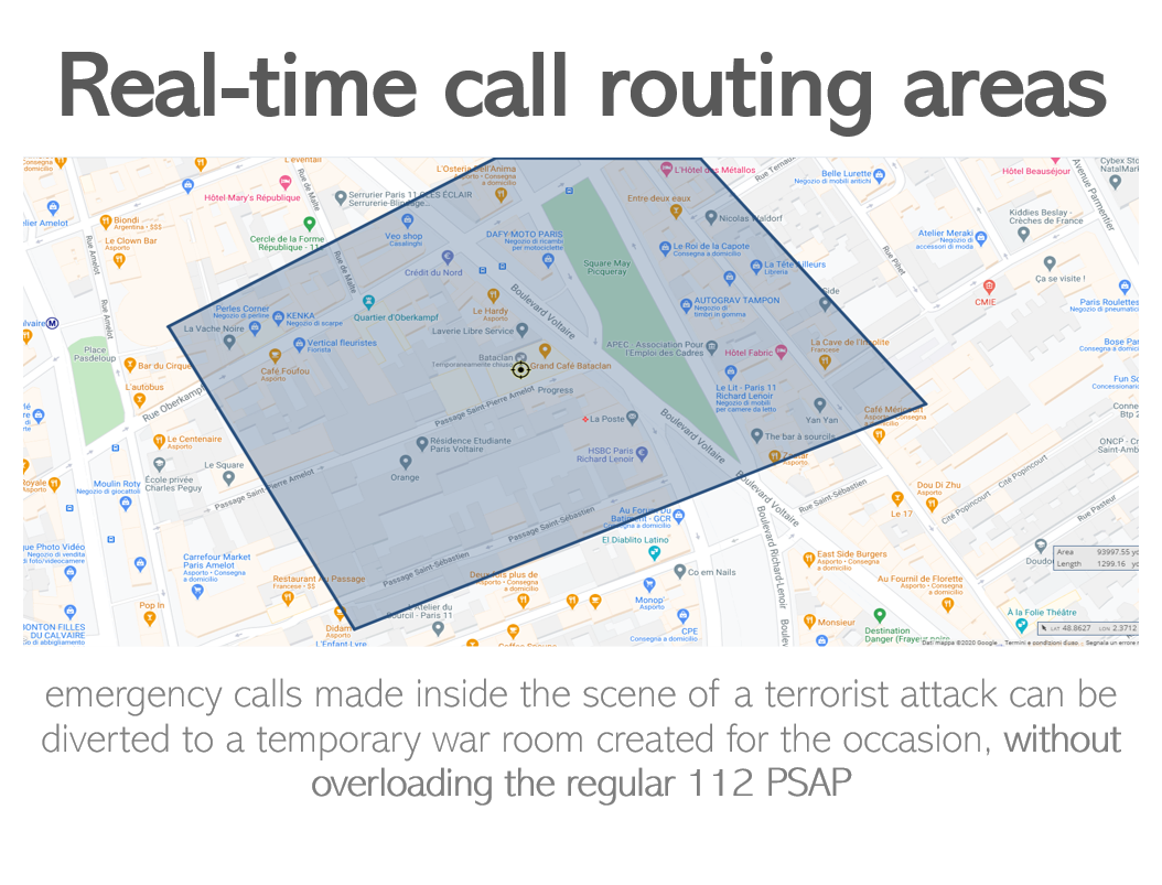 ng112 temporary area routing