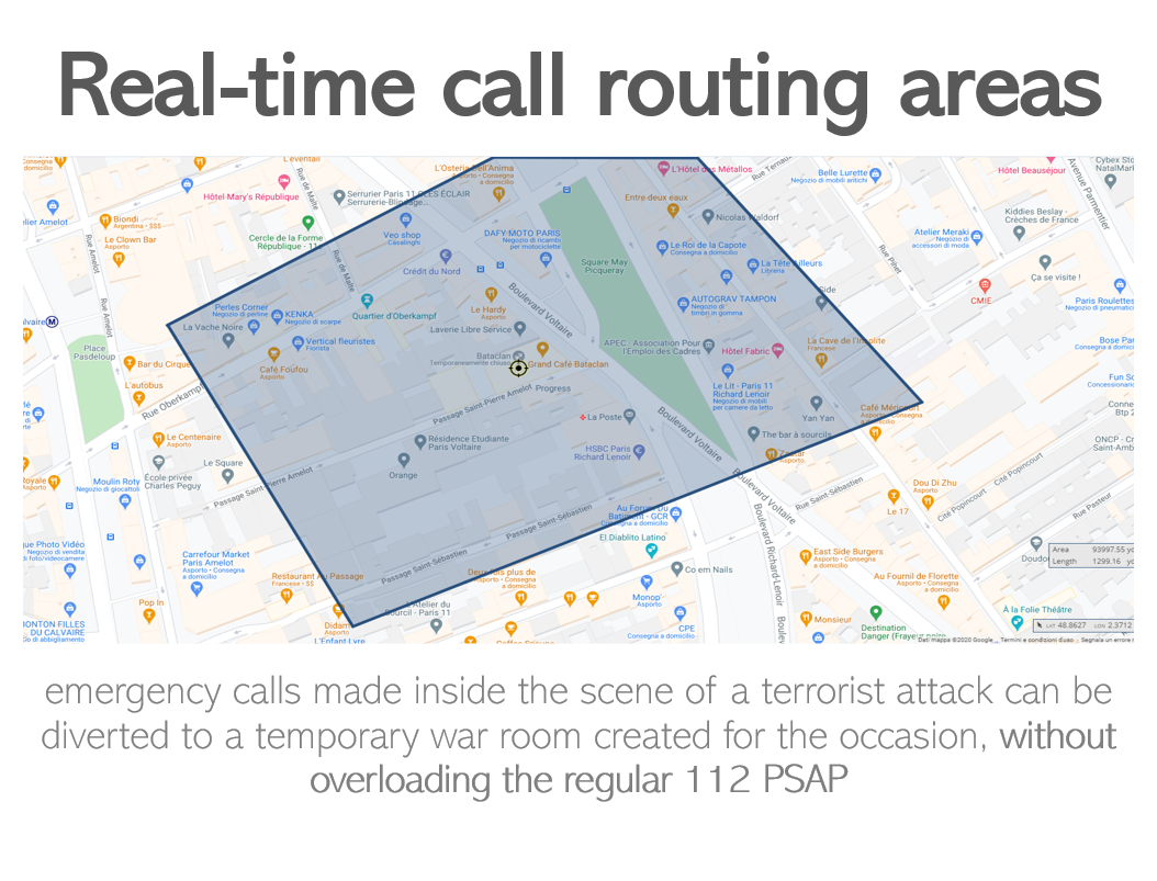 ng112 temporary area routing